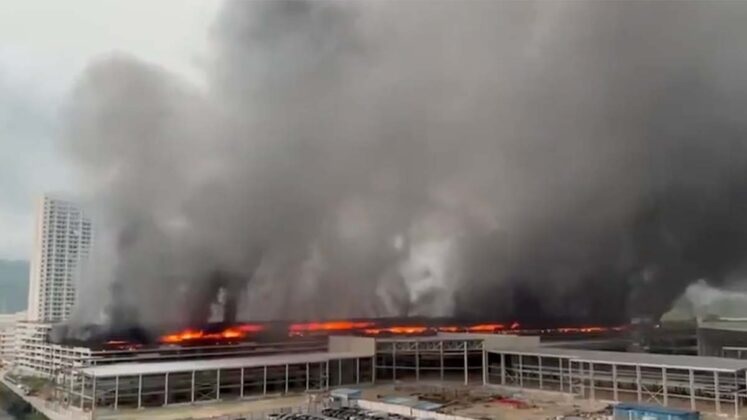 Incendio en la Fábrica de BYD en China